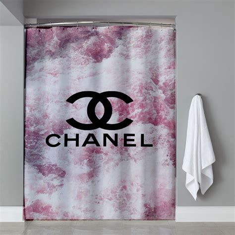 cheap chanel shower curtains|chanel hot pink curtains.